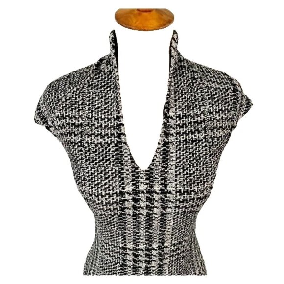 Alexia Admor Black and White Midi Dress - Picture 3 of 6